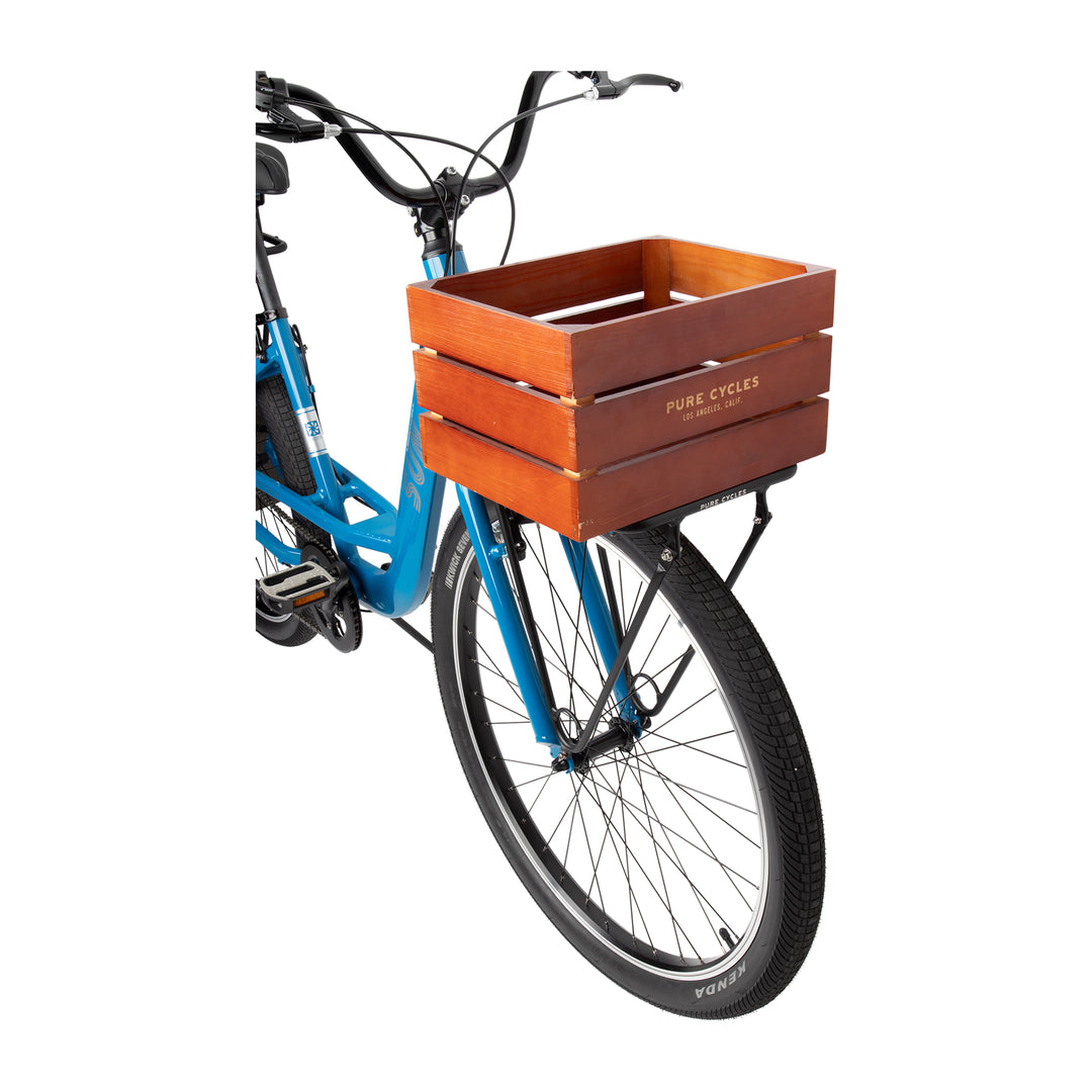urban proof bike crate Pure Cycles Wooden City Crate