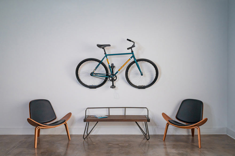 fixed gear bike rack Pure Cycles Pitched Single Bike Wall Rack